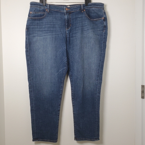 Eileen Fisher Women's Organic Cotton Straight Leg Stretch Denim Ankle Jeans - Picture 12 of 12